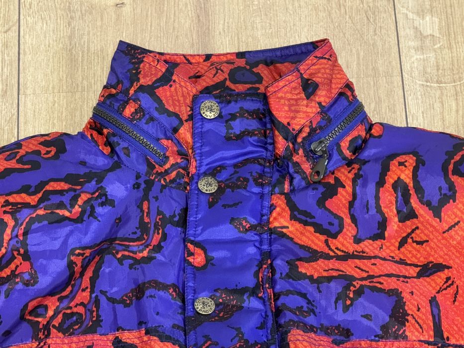 Ретро Vintage Ocean Pacific (OP) Яке – 90-те, Abstract Crazy Print