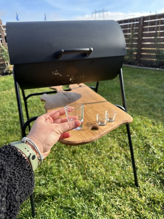 Tocator din lemn de stejar model unicat, lucrat manual