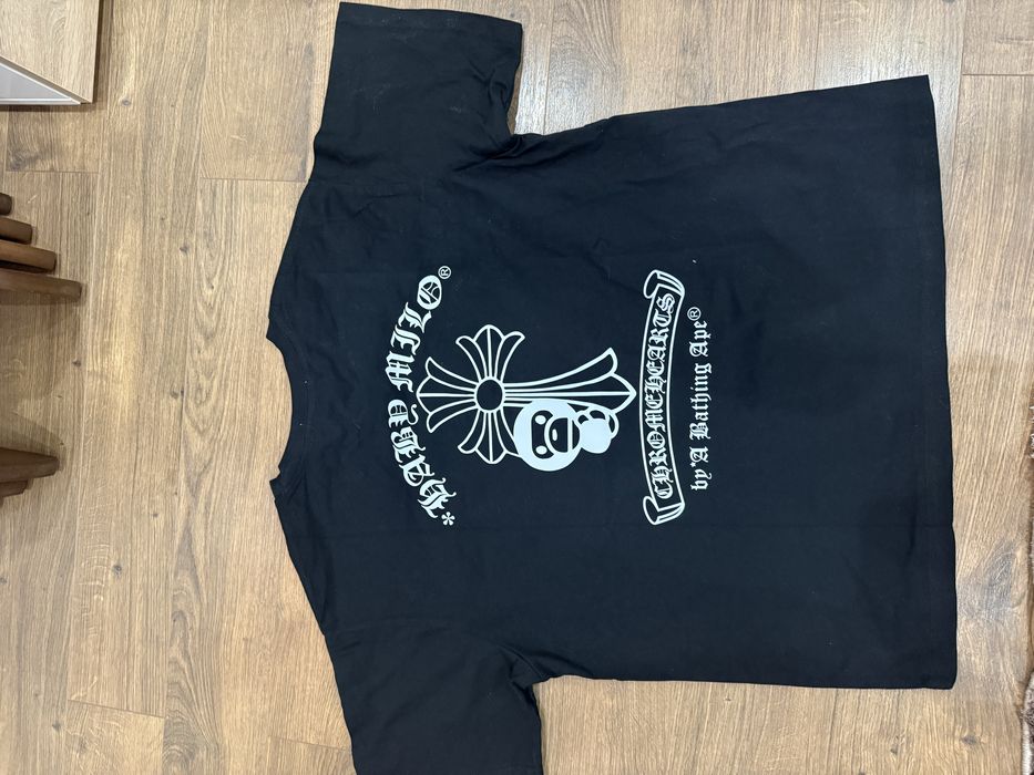 Тениска bape x chrome hearts