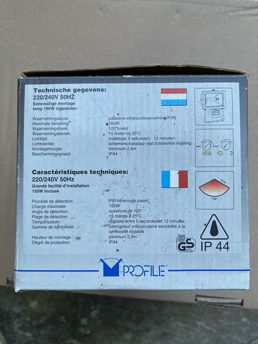 Proiector lampa halogen cu senzor