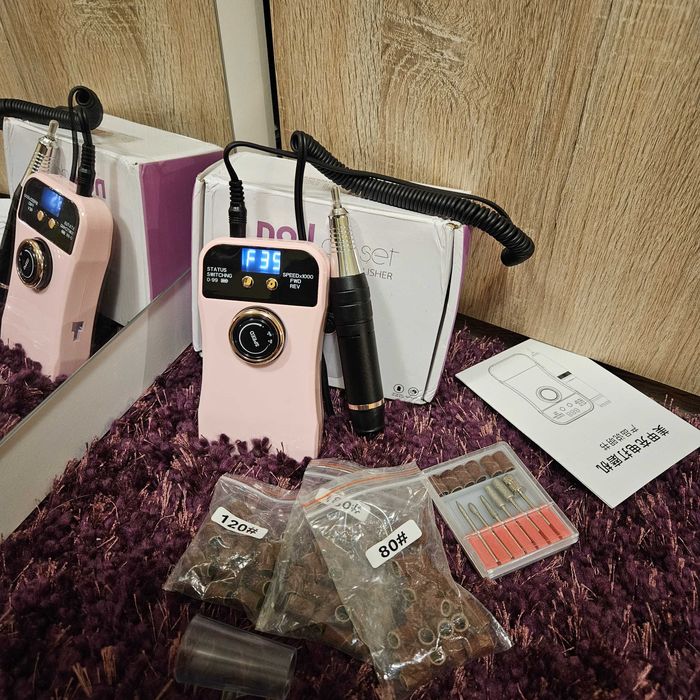 Чисто нова електрическа пила за нокти, геллак