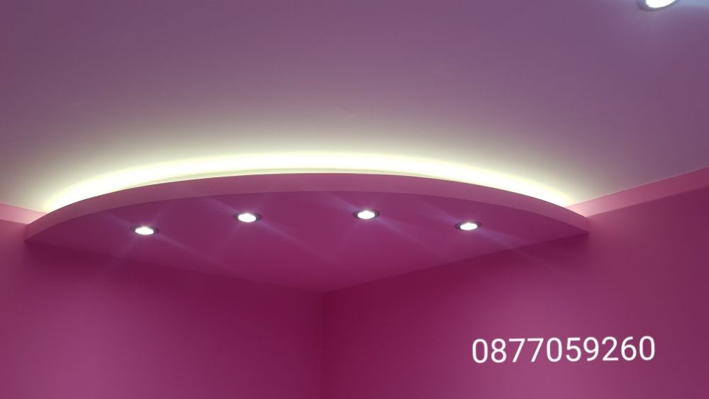 Вътрешни ремонти Боядисване  Шпакловка Гипсокартон Окачени тавани Ел.