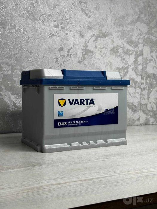 varta 12volt 62ah 560a akkumulyator avtomobil uchun