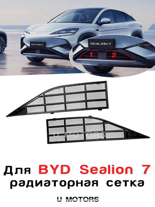 Радиаторная сетка для BYD Yuan Up/ Song Plus Champion EV, Song Pro ….