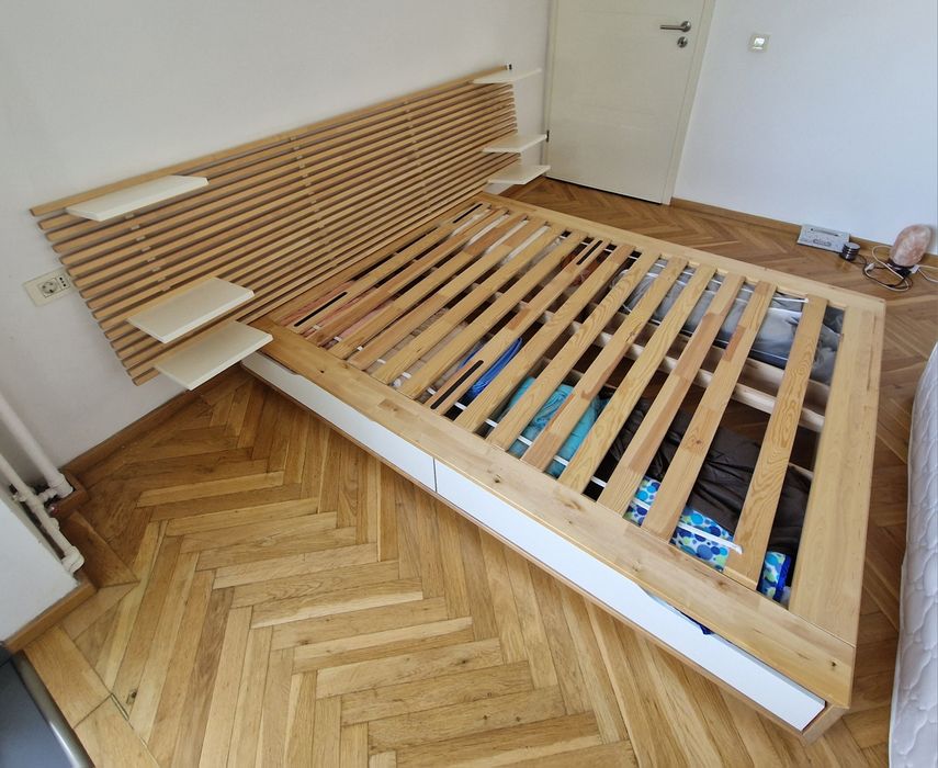 Pat Ikea Mandal cu somiera si saltea
