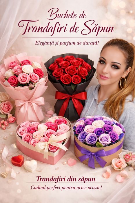 Buchete flori din saput