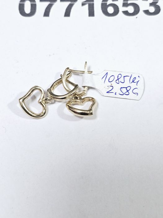 Vand cercei din aur 14 k 2.58 g cod 602