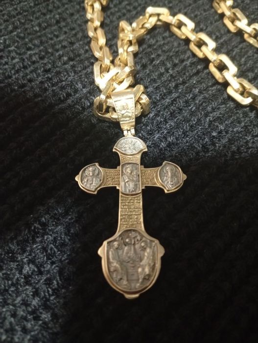 Золотой Крест с Иконами Эксклюзив