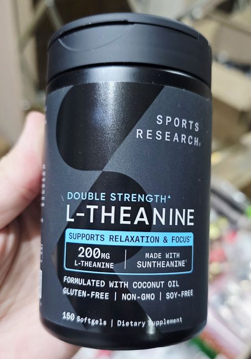 ДОСТАВКИ НЕТ Sport Research L-theanine 200 , 150шт Made USA