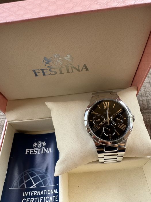 Ceas dama cu cadran negru