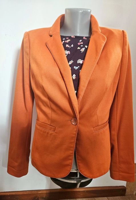 Sacou portocaliu de dama, marimea S-M
