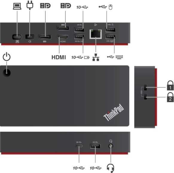 Док-станция Lenovo ThinkPad Universal USB-C Dock (40AY0090EU)