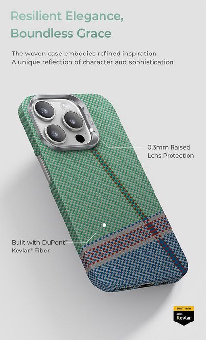 Кейс benks etui passiongreen kevlar 600d за iphone 16 pro max