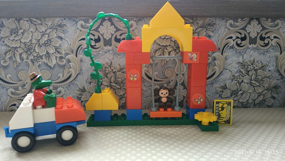 Lego Лего Дупло аналог Крокодил Гена и Чебурашка Конструктор