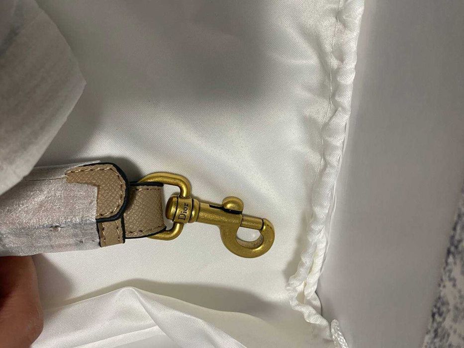 Geanta Dior Saddle Bej / Crem din Piele Naturală - nouă, în cutie