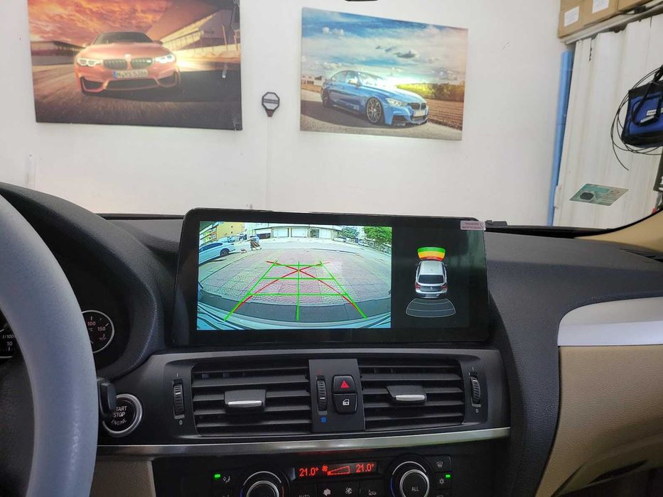 Навигация Android 14 8-ядрен 8GB RAM 128GB HDD BMW X3 F25 X4 F26 Андроид CIC NBT + Apple Carplay