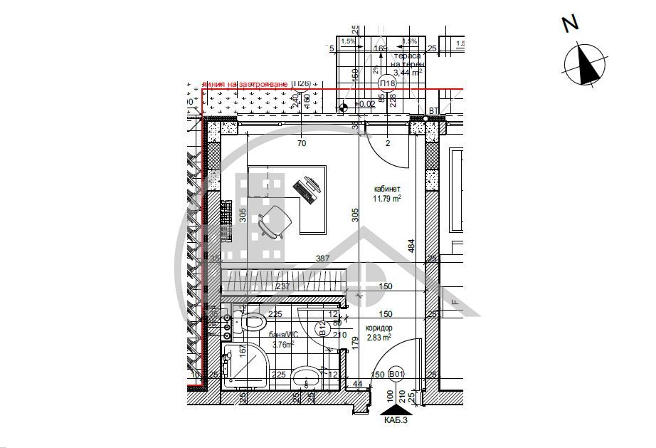 Продава се Едностаен апартамент в Варна, Аспарухово - 29 кв.м за 1535 €/кв.м - Снимка #1