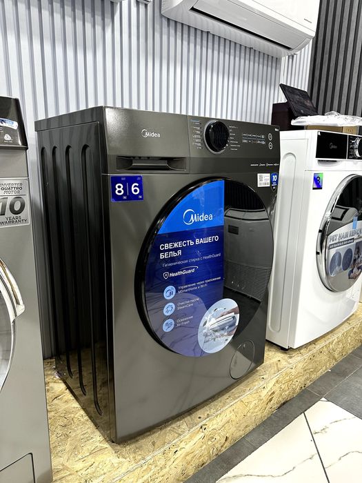 Стиральная, сушильная машина Midea MF200D80WB. Бесплатная доставка!