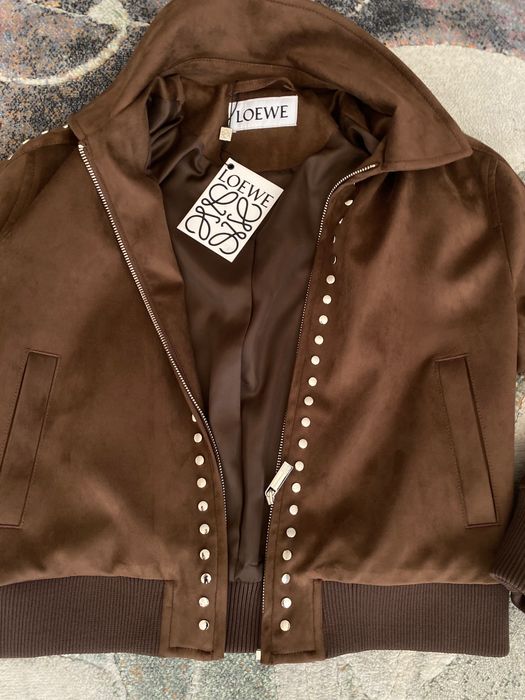 Geacă damă Loewe, piele Suede