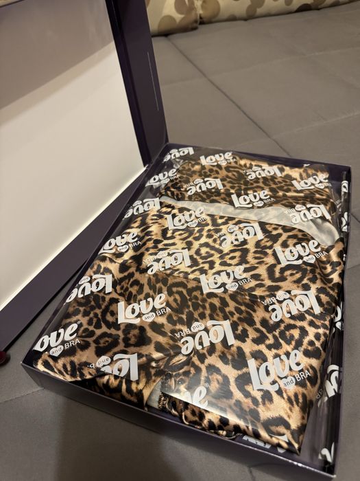 Rochie satin animal print