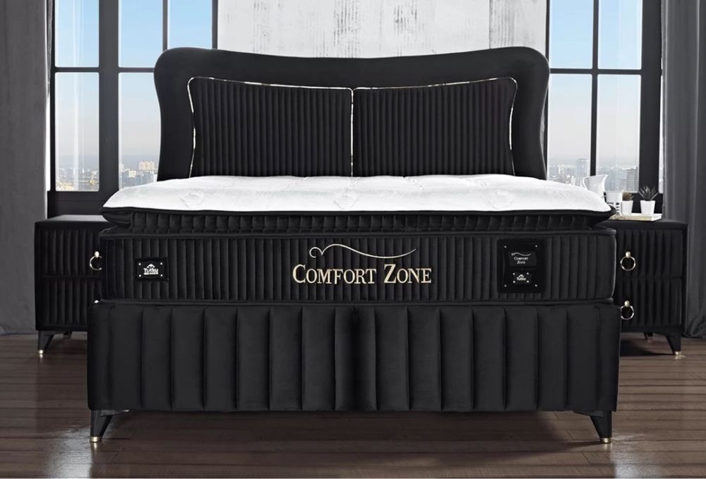 Тапицирано легло Comfort Zone Черно