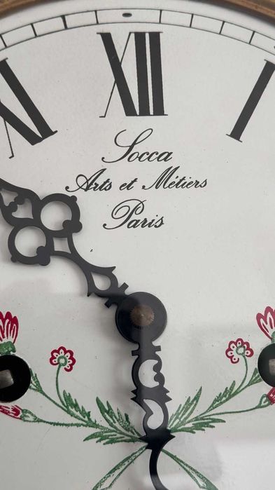 Уникален салонен часовник с анимирано махало, юбилеен 100 години