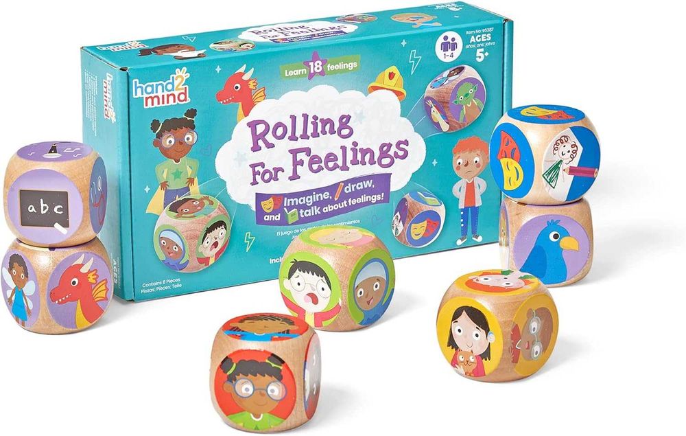 Учебни ресурси Rolling For Feelings Игра със зарове,Възраст 5+,8 части