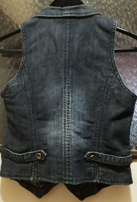 Късо дънково елече