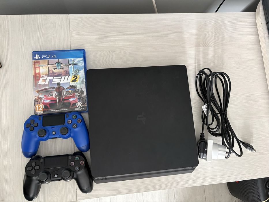 Playstation 4 Slim+2 Controllere+The Crew 2