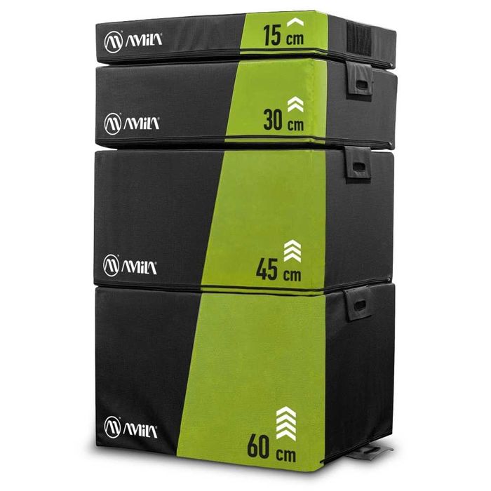 Комплект 4 Фитнес Кутий / Plyometric Box / Куб за Скачане