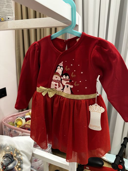 Коледна рокля 18-24 месеца, 92 см