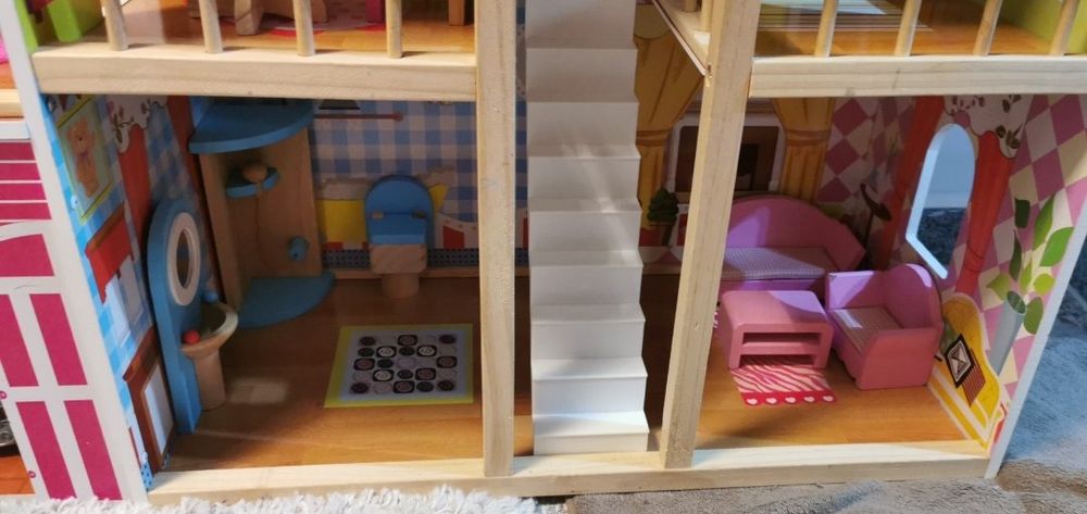 Căsuța păpuși 3 etaje lemn