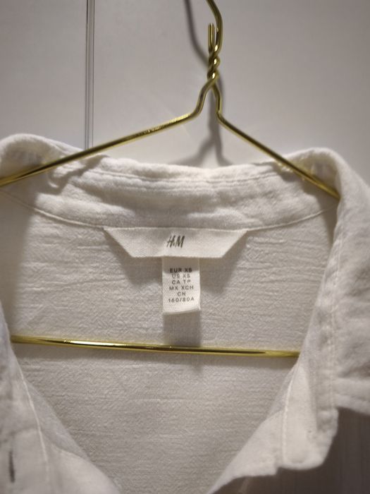 H&M риза с бродирани ръкави р-р ХС/С