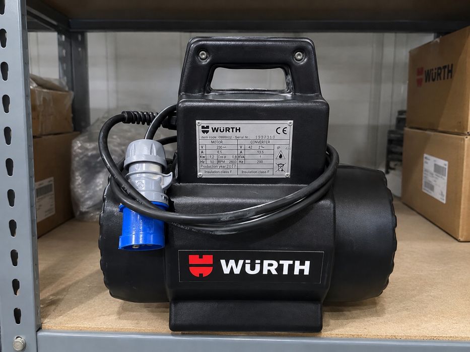 Новый преобразователь частоты Würth для вибратора бетона (Скидка 50%)