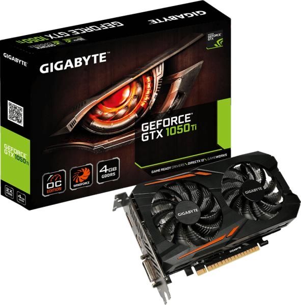 GIGABYTE GeForce GTX 1050 Ti OC 4GB GDDR5 128bit (GV-N105TOC-4GD)