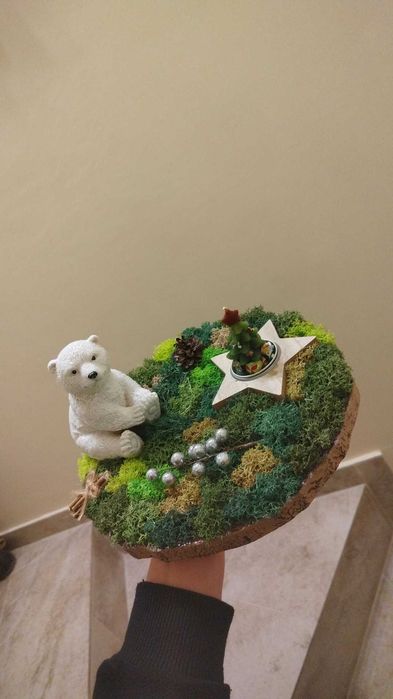 Икебана със скандинавски мъх