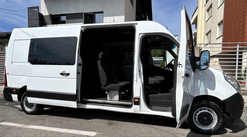 Opel Movano 2011 3panouri 6locuri+Marfa
