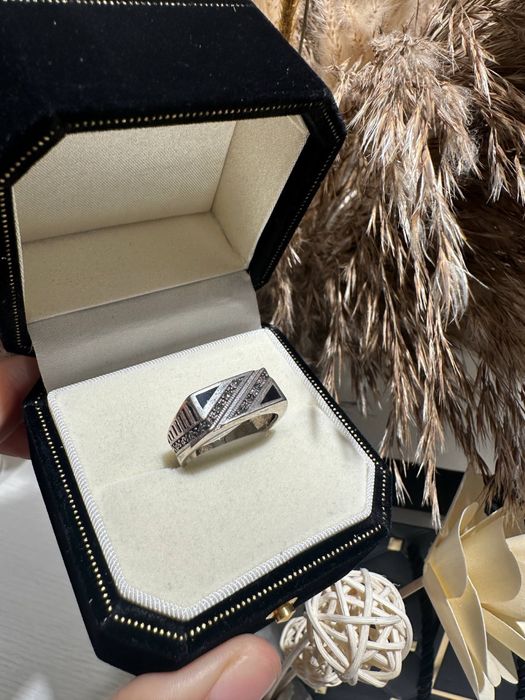 Серебряный мужской перстень 925 проба производство Турция. Доставка