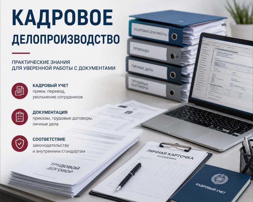 Частные уроки "Кадровое делопроизводство с нуля"