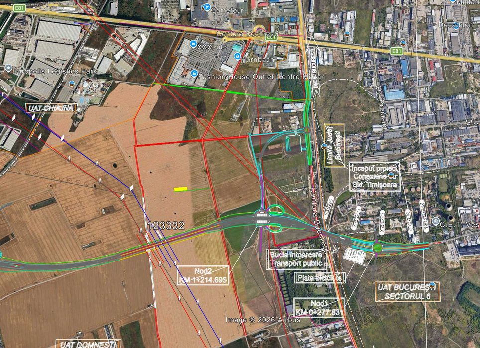 Teren 3.000 mp zona industriala aproape de centura in Domnesti