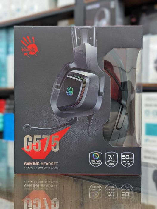 Проводная игровая гарнитура Bloody G575 Naraka, Punk yellow, Black