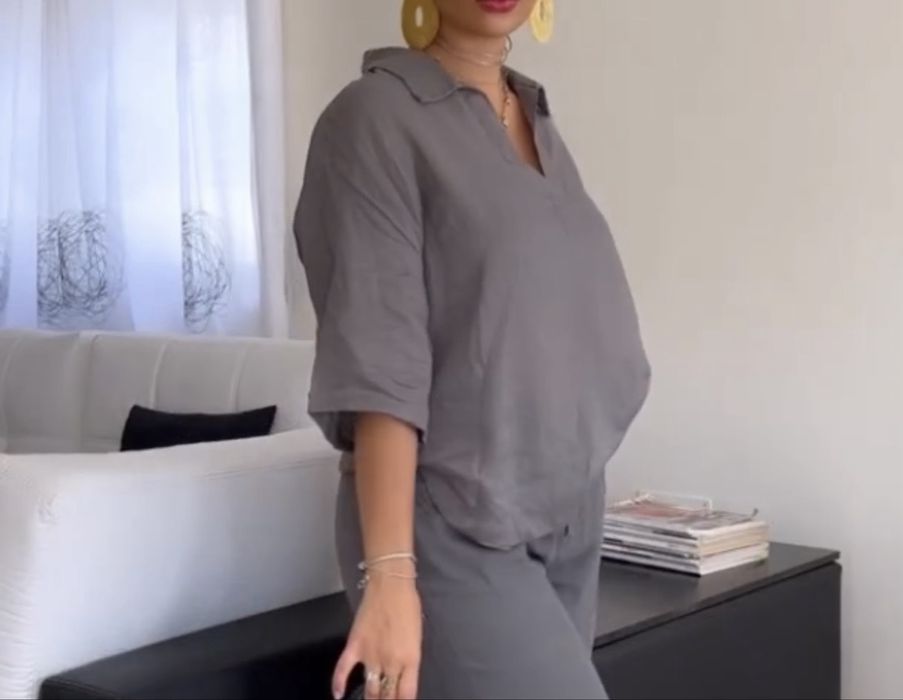 Рубашка Zara женская лён