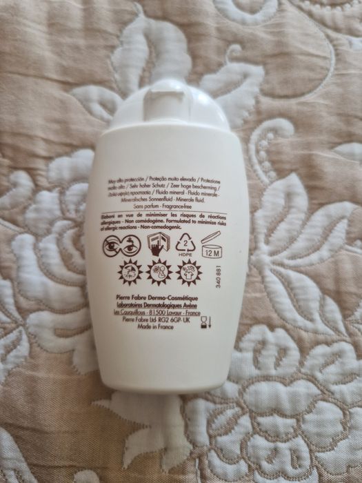 Слънцезащитен минерален флуид за лице за чувствителна и нетолерантна кожа  SPF50+ 40 ml