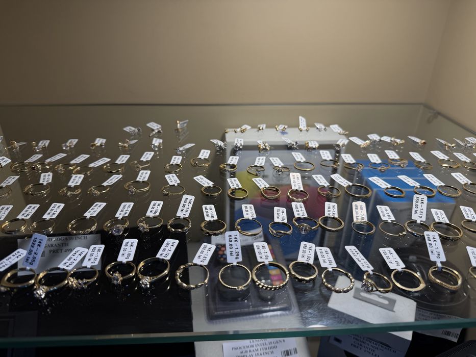 Bijuteria ROYAL: Bratara Lant  Inel Cercei  Aur 14K  dama barbat 585