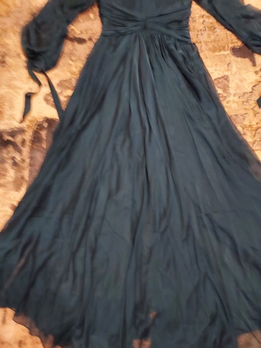 Vand rochie lunga albastru- verzui,luata de la You&Me,noua cu eticheta