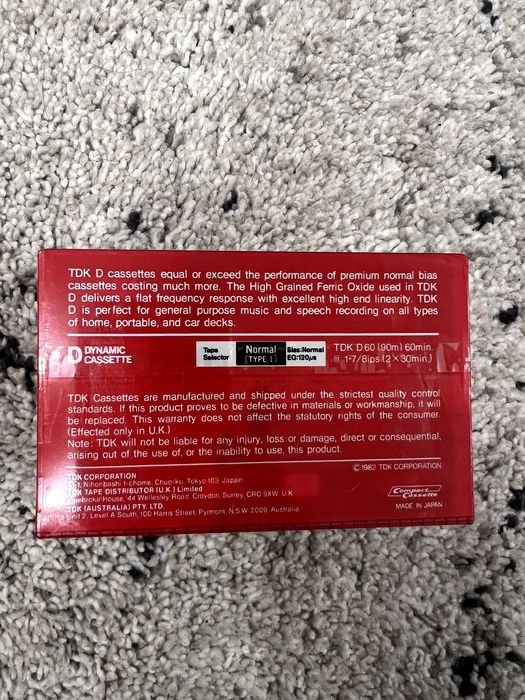 Нови оригинални касетки TDK D 60