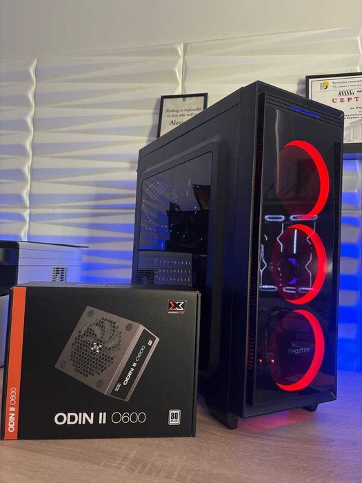 Геймърски компютър i5 9400, RX580 8GB, 8 ram, 256 ssd, 1tb hdd, 600W