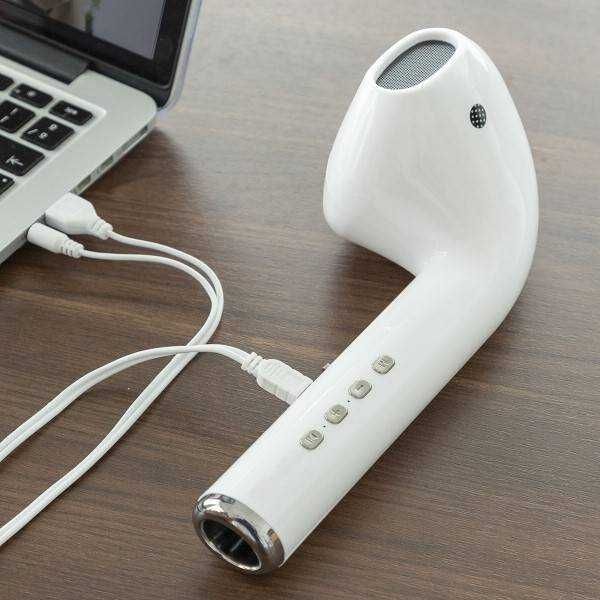 Difuzor tip casca telefon cu radio FM microfon microSD 1200mAh 5W