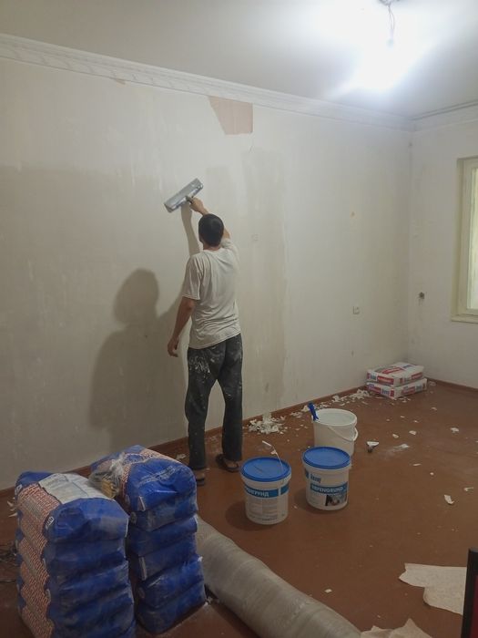 ШтукатуркаСтияшкаРемонтДемантажНолданУйКурамизДоключФасадКладкаБалкона