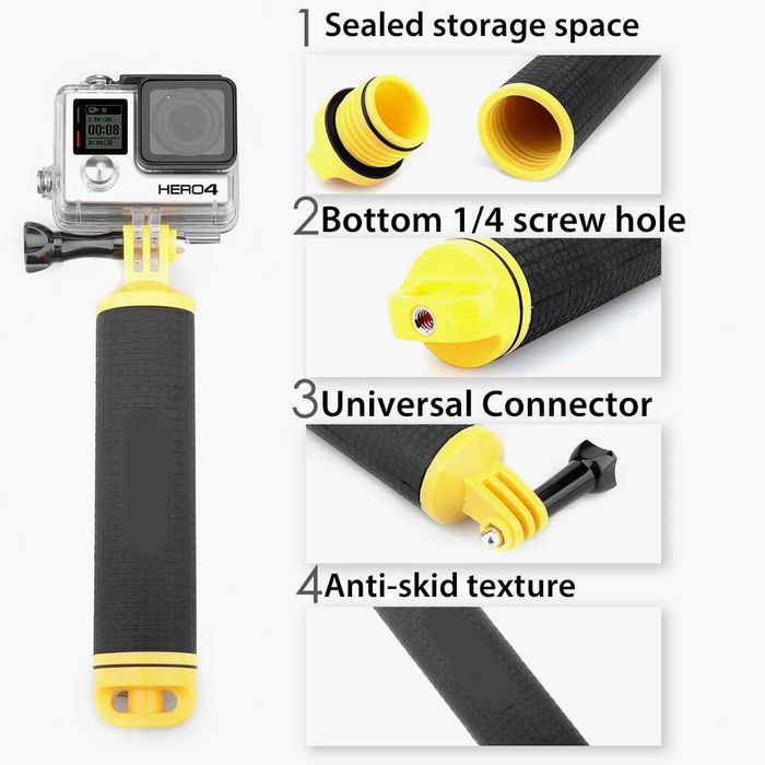 Maner plutitor floaty camera actiune GoPro DJI Osmo Action SJCAM etc